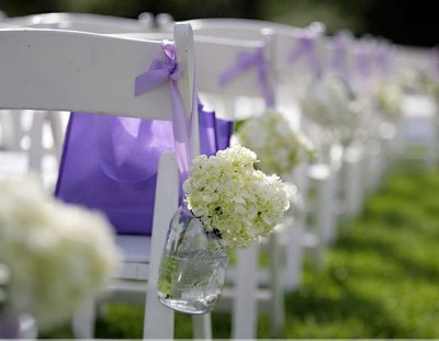 mason jar wedding centerpieces purple